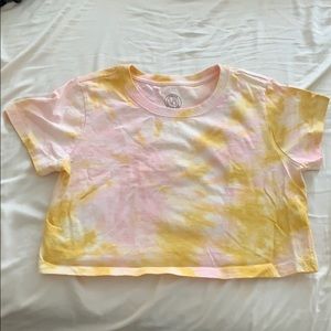 One-of-a-kind Tie Dye Cropped Tee